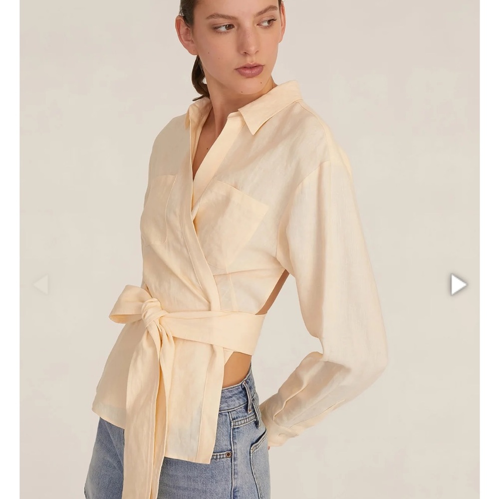 Marissa Webb Mila Cream Button Down Shirt